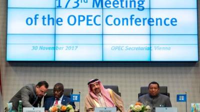 La estrategia para impulsar el alza de precios del barril de crudo parace estar rindiendo frutos para la Opep.