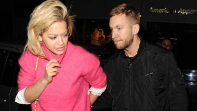 Rita Ora y Calvin Harris.