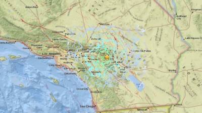 El epicentro se localizó 11 kilómetros al norte de Cabazon.