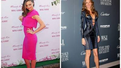 Miranda Kerr y Gisele Bündchen.