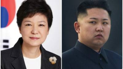 Park Geun-Hye y Kim Jong-Un.