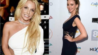 La cantante Britney Spears y la actriz Natasha Bassett.