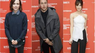 Famosos del mundo de la interpretación han presentado sus trabajos en el festival de cine independiente celebrado en Utah.En el collage Ellen Page, Nick Jonas y Kate Beckinsale.