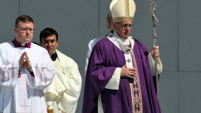 El Papa pidió a los mexicanos que recen por él. AFP
