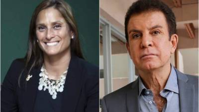 La diputada Ana Fortín y el presidente del Partido Anticorrupción (PAC), Salvador Nasralla.