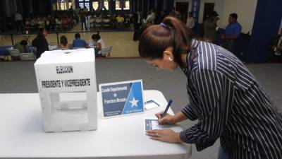 Delegados de los municipios de Francisco Morazán ejercieron el voto.