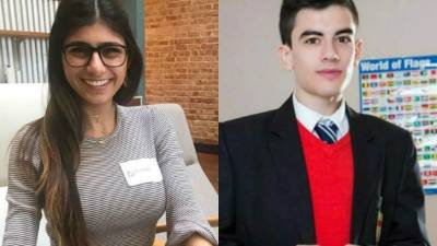Mia Khalifa (i) y Jordi (d). Fotos redes.