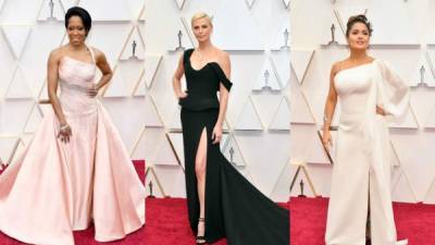 Estrellas como Regina King, Charlize Theron o Salma Hayek pusieron la elegancia en la alfombra roja de los Premios Óscar 2020.