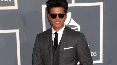 El cantante Bruno Mars.