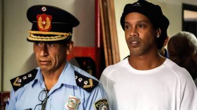 Ronaldinho permanece en prisión en Asunción (Paraguay). Foto EFE