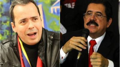 El asesor venezolano y el exmandatario hondureño hicieron pública una discusión ayer.