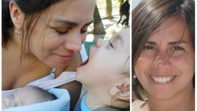 Valeria Carmona, esposa de Emanuel Bergoglio en una foto de su Facebook.