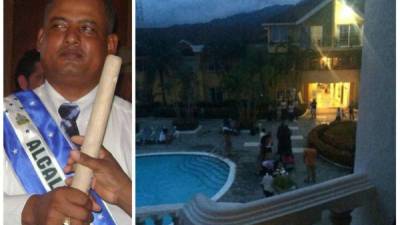 Aníbal Duarte fue ultimado a balazos cuando bañaba en la piscina del hotel en La Ceiba, Atlántida.