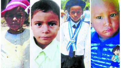 Jessica Yackelín Centeno Jiménez, Jefry Daniel Centeno Jiménez, Loany Leonor Centeno Jiménez y Lester Daniel Montes.