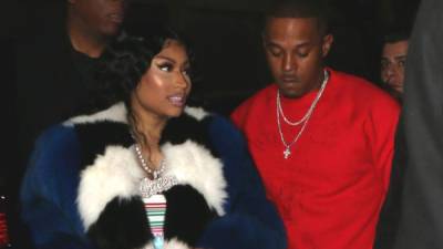 Nicki Minaj y su novio Kenneth Petty.