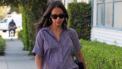 La actriz estadounidense Zoe Saldaña.