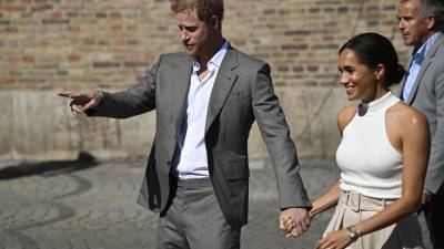 Harry y Meghan viajaron al Reino Unido para asistir a una serie de eventos esta semana.