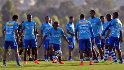 La Selección de Honduras realizó su segunda práctica en Porto Feliz.