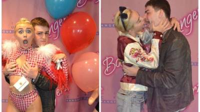 Las fotos de Miley Cyrus con el fan.