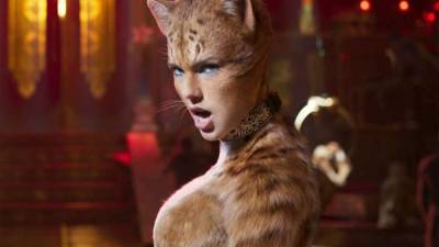 Taylor Swift caracterizada como su personaje de 'Cats'.