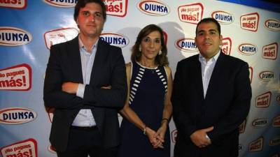 Abraham López, Diana Larach y Mario Faraj.