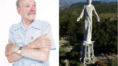 Mario Zamora esculpió el Cristo de El Picacho la escultura de mayor dimensión en Honduras.