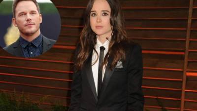 La actriz Ellen Page y el actor Chris Pratt. AFP/Archivo