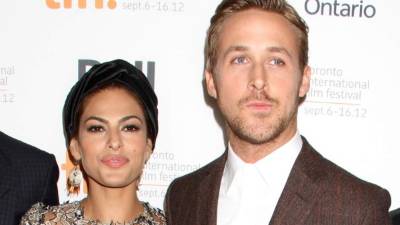 La pareja de actores Eva Mendes y Ryan Gosling.
