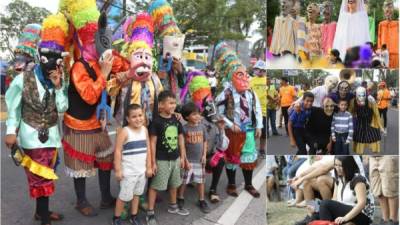 Los sampedranos y visitantes de otras ciudades disfrutan del desfile de carnaval de San Pedro Sula.