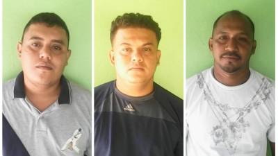 La Policía proporcionó las fotografías de tres de los ocho individuos capturados ayer en El Carmen, San Pedro Sula.