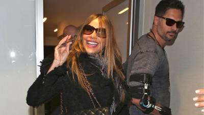 Sofía Vergara con su prometido Joe Manganiello.