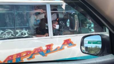 La unidad pertenece a la ruta impala que viaja de Puerto Cortés a San Pedro Sula y viceversa.