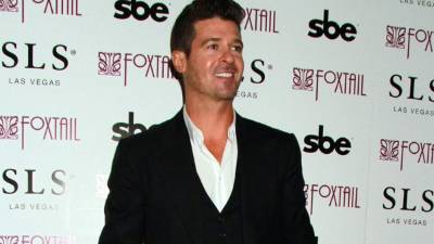 El cantante estadounidense Robin Thicke.