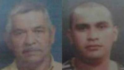 Fermín Muñoz Alemán y su hijo José Muñoz Portillo (derecha) fueron detenidos ayer en el aeropuerto.