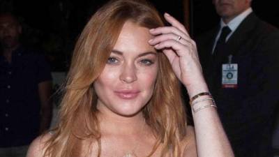 La actriz Linday Lohan.