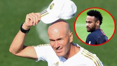 Zidane cree que todo puede pasar, respecto a Neymar, antes del cierre del mercado de fichajes. Foto AFP