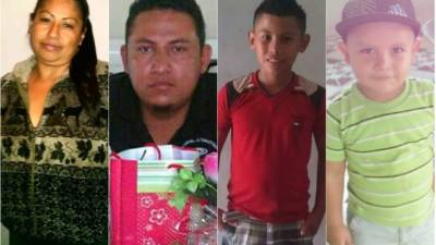 Digna Emérita Moncada, José Alfredo Burgos, Froylán y Kenneth Joshua salieron juntos de la iglesia y a los 20 minutos encontraron la muerte.