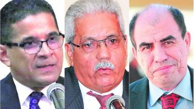 José Pineda Varela, Ricardo Rodríguez y Roy Pineda Castro.