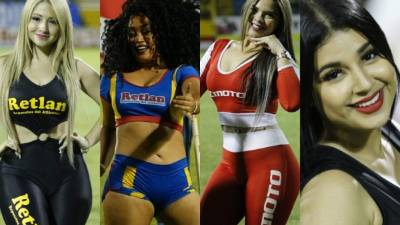 Hemosas chicas adornaron el derbi sampedrano entre Marathón - Real España en el estadio Morazán. Mira las jovénes que engalanaron el duelo.