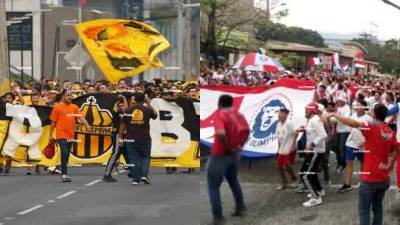 El estadio Morazán lució sus mejores galas para el clásico Real España vs Olimpia . Algunos aficionados se quedaron sin poder entrar al recinto deportivo; barras de ambos clubes pusieron el color en las afueras.