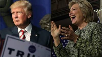 Donald Trump y Hillary Clinton buscan la presidencia de Estados Unidos. Fotos: AFP
