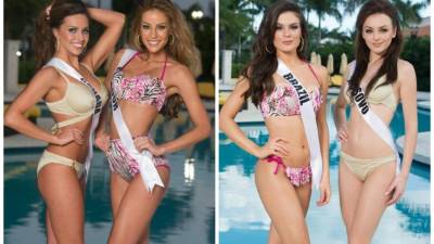 CANADÁ y ECUADOR. Chanel Beckenlehner y Alejandra Argudo. BRASIL y KOSOVO. Melisa Gurgel y Artnesa Krasniqi.