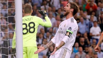 El Real Madrid se estrelló en el Bernabéu y empató 2-2 contra el Brujas en la Champions League. Foto EFE