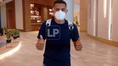 Roger Rojas ya está en el hotel de concentración de la Selección de Honduras en Phoenix. Foto Marco Aguilar/Grupo OPSA