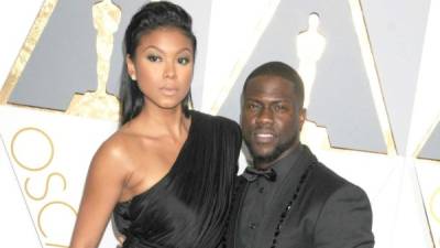 Eniko Parrish y el actor Kevin Hart.