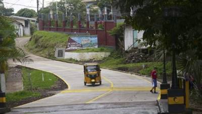 La entrada a la comunidad de San Francisco de Yojoa, en la parte sur del departamento de Cortés. Su gente es muy cálida.