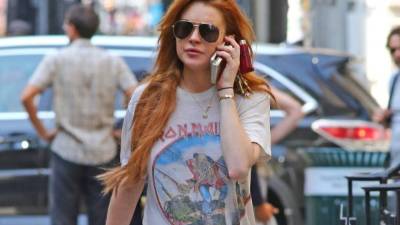 La actriz Lindsay Lohan.