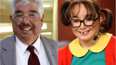 Rubén Aguirre y La Chilindrina.