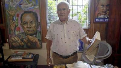 El comandante Edén Pastora, también conocido como 'Comandante Cero', mientras ofrece una entrevista a Efe, en el marco del 40 aniversario de la Revolución Sandinista, en Managua (Nicaragua).
