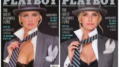 Kimberley Conrad Hefner fue ‘playmate’ del año en 1989, y ahora, con 30 años más, vuelve a posar a sus 54 años tal y como lo hizo para el número de la revista de agosto de 1988. En 1989, la modelo se convirtió en la segunda esposa del dueño de la revista Hugh Hefner, con quien estuvo casada hasta 2010.